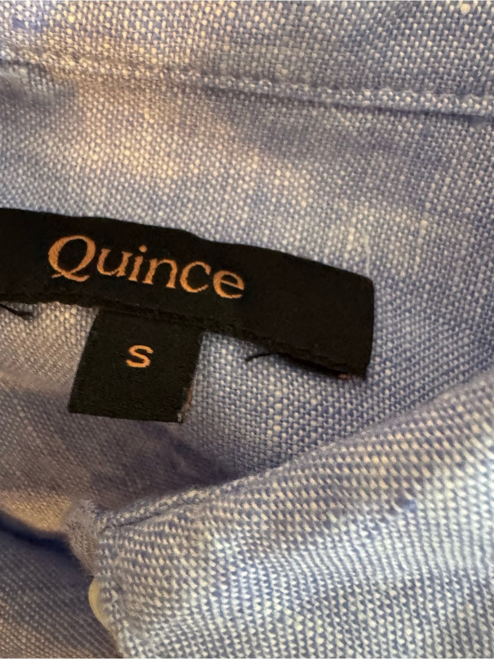 Quince 100% European Linen Button-Down Shirt- light blue- NWOT - Picture 10 of 16